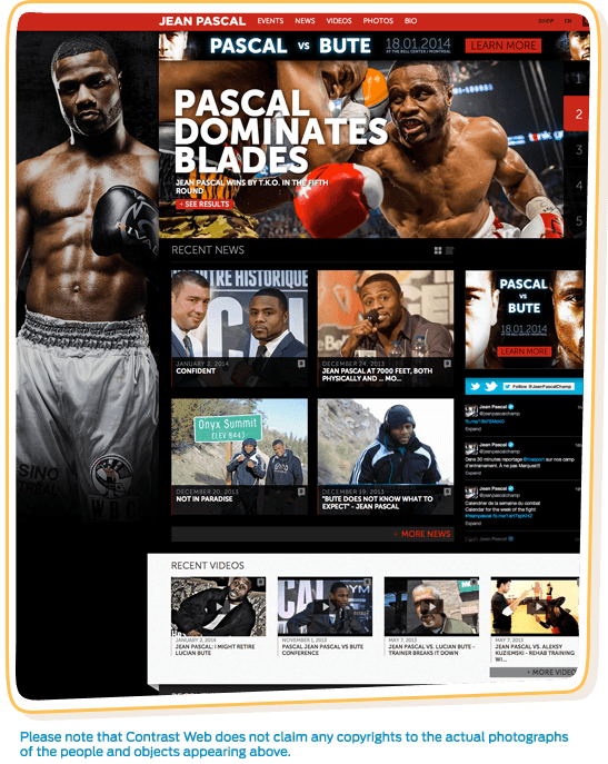 Jean Pascal Boxing Homepage